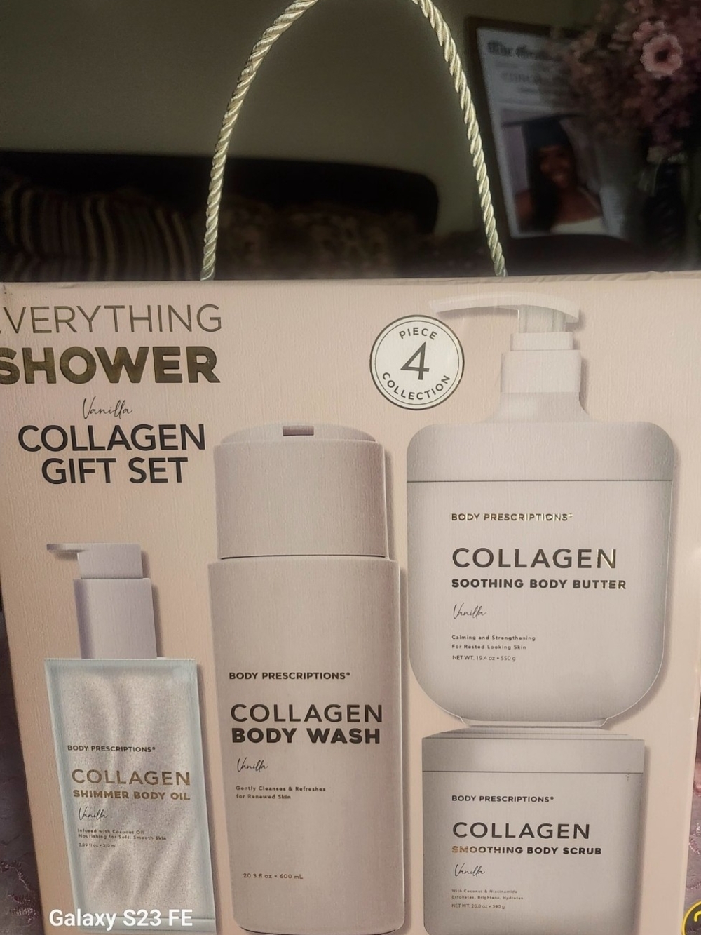 Collagen Vanilla Bath & Body Gift Set - Cream